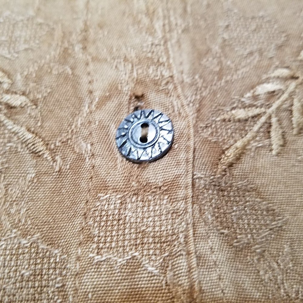 Roaman's Gold Embroidery button blouse.  Size 14 Womens - Picture 7 of 10